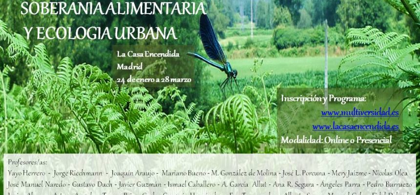 Curso de agroecología, soberanía alimentaria y ecología urbana