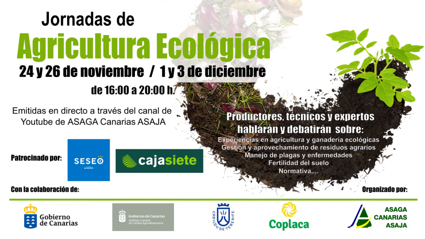 Jornadas de Agricultura ecológica organizadas por Asaga-Asaja, con la colaboracion de Coplaca.