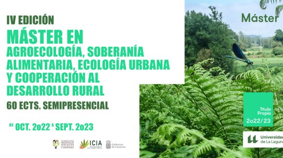 Abierto el plazo de preinscripción para la IV Edición del Máster Propio en agroecología 2022/2023