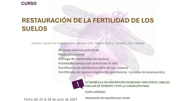Curso “Restauración de La Fertilidad de los Suelos” (Edición junio 2024).