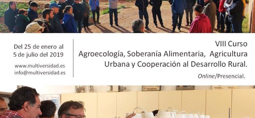 Abre inscripciones el VIII Curso de Agroecología y Soberanía Alimentaria impulsado por FIAES