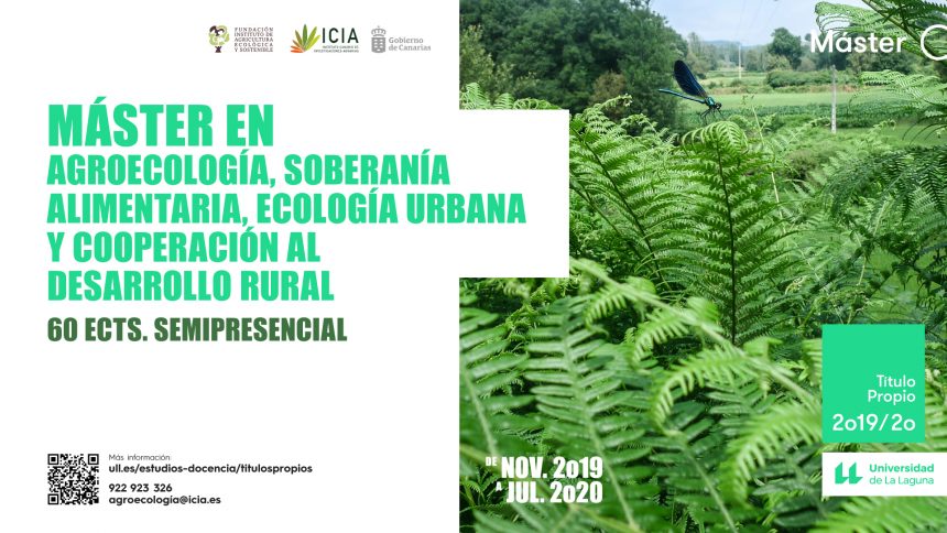 Máster en agroecología, soberanía alimentaria, ecología urbana y cooperación al desarrollo rural Máster en agroecología, soberanía alimentaria, ecología urbana y cooperación al desarrollo rural