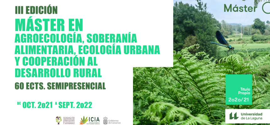 Abierto el plazo de preinscripción para la III Edición del Master Propio en agroecología 2021/2022