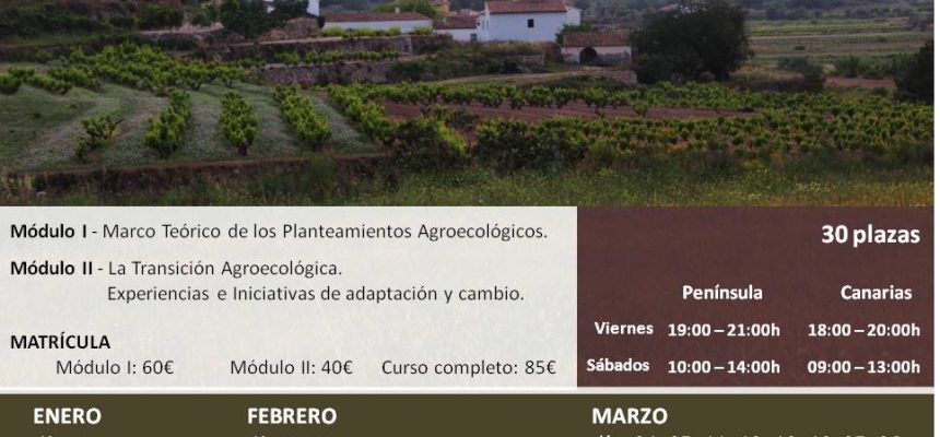Curso de Agroecología, Soberanía Alimentaria, ecología urbana y Cooperación al Desarrollo