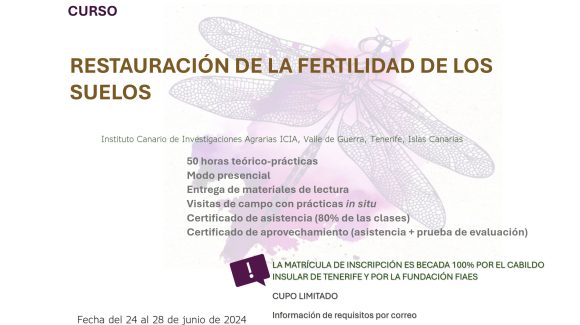 Curso «Restauración de La Fertilidad de los Suelos» (Edición junio 2024).